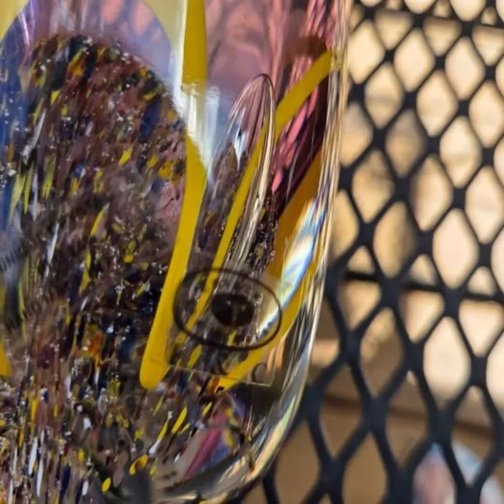 Ruffled edge Polish 24% crystal vase
